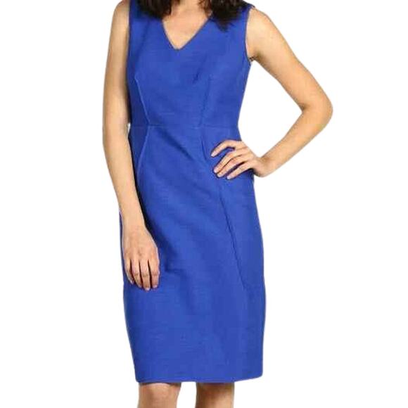 Jones New York Sheath Dress in Marine Blue NWT Size 14 - Picture 1 of 5